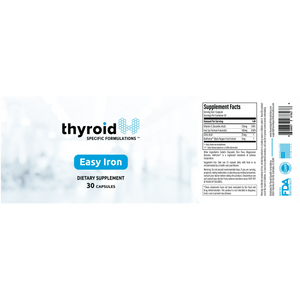 Easy Iron by Thyroid Specific Formulations Supplement Facts