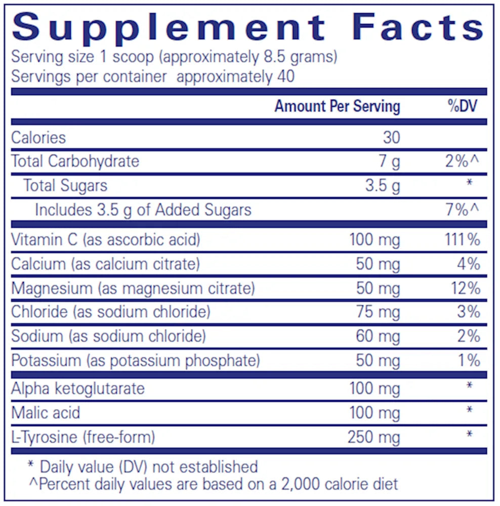 Electrolyte/Energy Formula