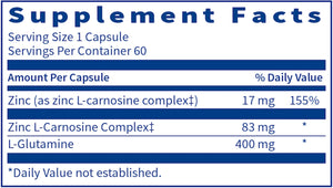 EndoZin by Klaire Labs Supplement Facts