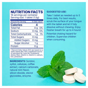 Enzymatic Mouth Freshener by Microbiome Labs Supplement Facts