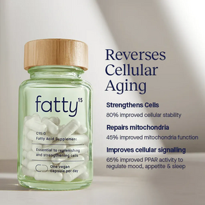 Fatty15 by Fatty15 Promotional Reverses Cellular Aging