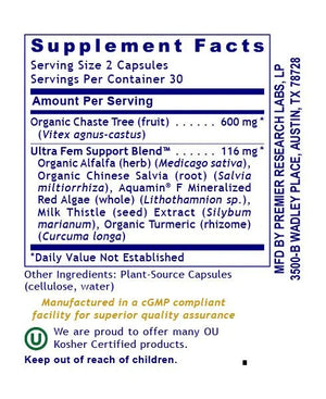 Fem Balance-FX by Premier Research Labs Supplement Facts