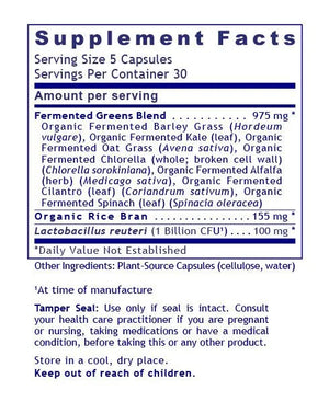 Premier Fermented Greens by Premier Research Labs Supplement Facts