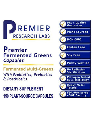 Premier Fermented Greens by Premier Research Labs Label