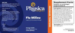 Flu Milieu by Physica Energetics Supplement Facts