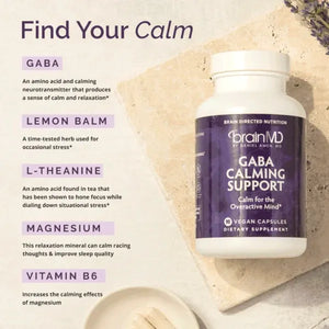 GABA Calming Support by Brain MD Label