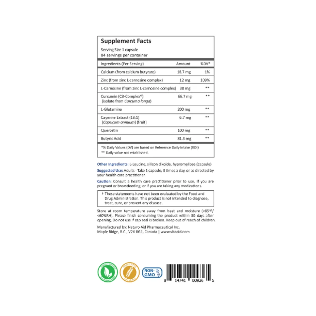 GI-Restore LF by Vita Aid Supplement Facts