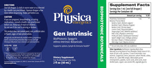 Gen Intrinsic by Physica Energetics Supplement Facts