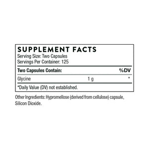 Glycine by Thorne Supplement Facts