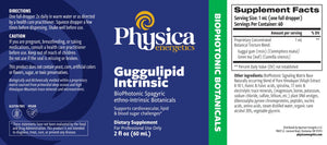 Guggulipid Intrinsic by Physica Energetics Supplement Facts