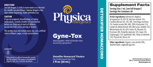 Gyne-Tox by Physica Energetics Supplement Facts