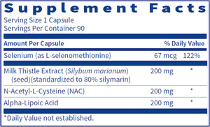 HepatoThera Forté by Klaire Labs Supplement Facts