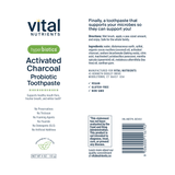 Activated Charcoal Probiotic Toothpaste