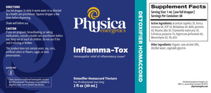 Inflamma-Tox by Physica Energetics Supplement Facts