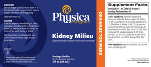 Kidney Milieu by Physica Energetics Supplement Facts