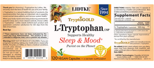 L-Tryptophan by Lidtke Supplement Facts