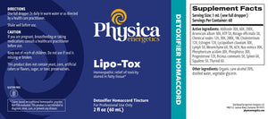 Lipo-Tox by Physica Energetics Supplement Facts