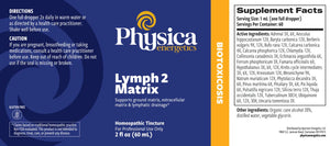 Lymph 2 Matrix by Physica Energetics Supplement Facts
