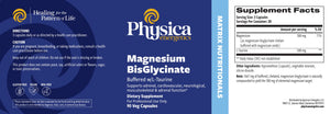 Magnesium BisGlycinate by Physica Energetics Supplement Facts