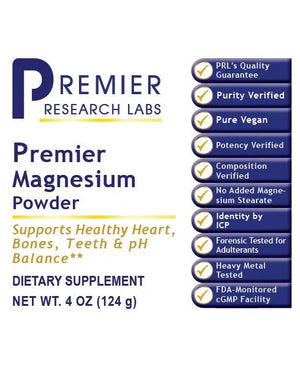 Premier Magnesium by Premier Research Labs Label