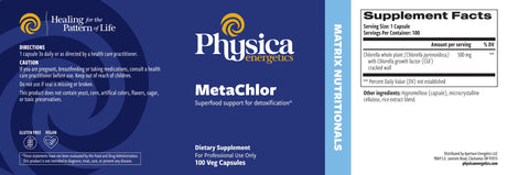 MetaChlor by Physica Energetics Supplement Facts