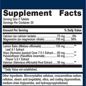 MyoCalm Plus by Metagenics Supplement Facts