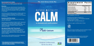 Natural Calm + Calcium (unflavored) by Natural Vitality Supplement Facts