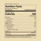 OMNI Protein Vanilla by Brain MD Supplement Facts