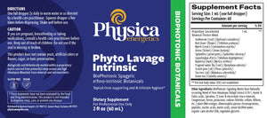 Phyto Lavage Intrinsic by Physica Energetics Supplement Facts