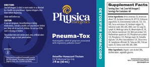 Pneuma-Tox by Physica Energetics Supplement Facts