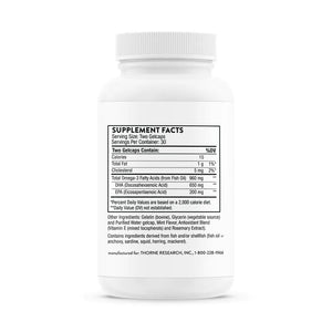 Prenatal DHA by Thorne Bottle Supplement Facts
