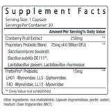 Women's Probiotic by pH-D Supplement Facts