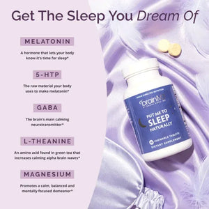 Put Me to Sleep Naturally by Brain MD Label