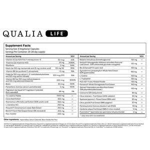 Qualia Life by Neurohacker Supplement Facts