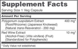 Resveratrol by Protocol For Life Balance Supplement Facts
