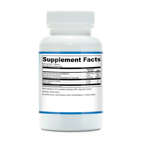 SUOX Cofactor Support Plus by Functional Genomic Nutrition Supplement Facts