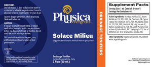 Solace Milieu by Physica Energetics Supplement Facts