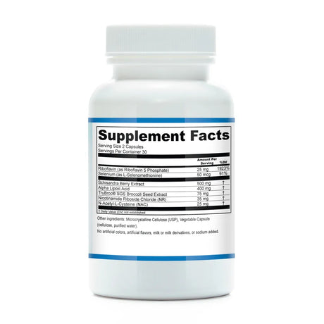 Thioredoxin Reductase Cofactors Plus by Functional Genomic Nutrition Supplement Facts