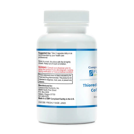 Thioredoxin Reductase Cofactors Plus by Functional Genomic Nutrition Label