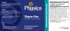 Thyro-Tox by Physica Energetics Supplement Facts