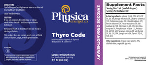Thyro Code by Physica Energetics Supplement Facts