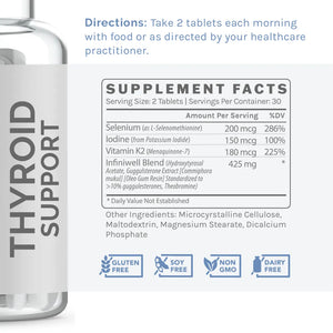 Thyroid Support by InfiniWell Supplement Facts
