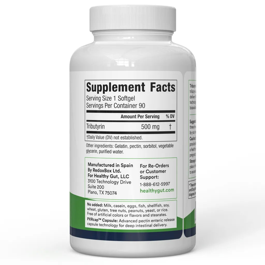 Tributyrin-X by Healthy Gut Supplement Facts