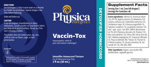 Vaccin-Tox by Physica Energetics Supplement Facts