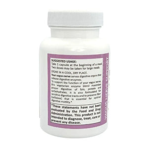 Vagus Nerve Support Digestive Enzymes by TJ Nutrition Bottle Supplement Facts