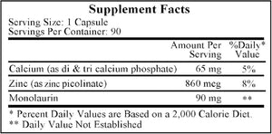 Viricidin by Ecological Formulas Supplement Facts