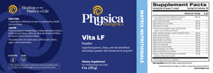 Vita LF Powder by Physica Energetics Supplement Facts