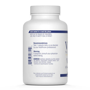 Vitex 750 by Vital Nutrients Label Bottle