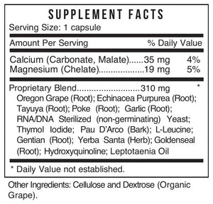 3 - Bactrex by Systemic Formulas Supplement Facts