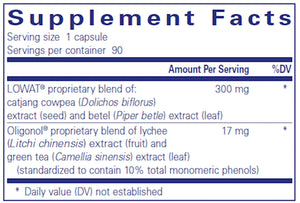 AdipoLean II by Pure Encapsulations Supplement Facts
